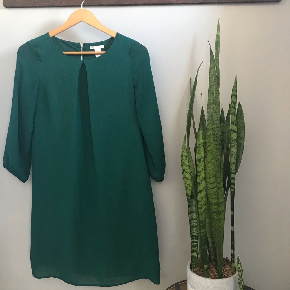 H&M emerald green dress size 6